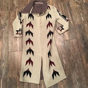 Long Aztec Cardigan